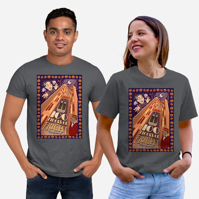 100 Floors Of Fright-Unisex-Basic-Tee-DrawnByBryan
