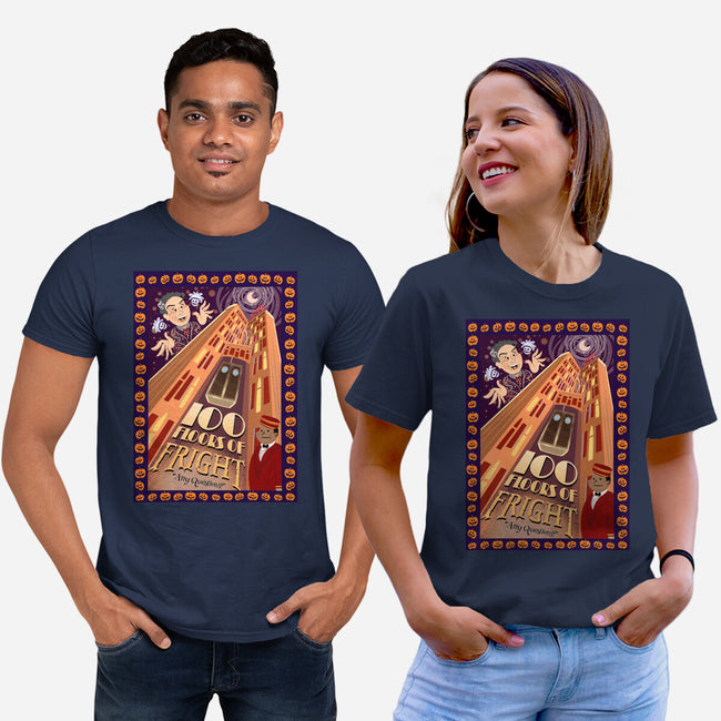100 Floors Of Fright-Unisex-Basic-Tee-DrawnByBryan