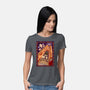 100 Floors Of Fright-Womens-Basic-Tee-DrawnByBryan