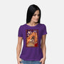 100 Floors Of Fright-Womens-Basic-Tee-DrawnByBryan