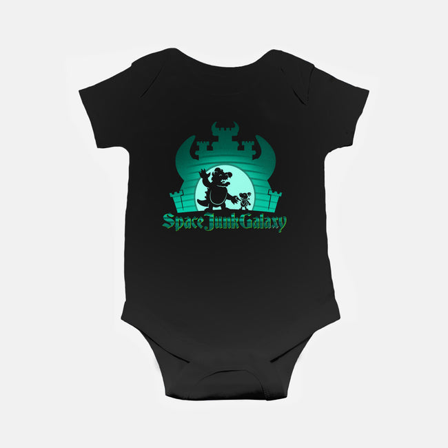 Space Junk Galaxy-Baby-Basic-Onesie-DrawnByBryan