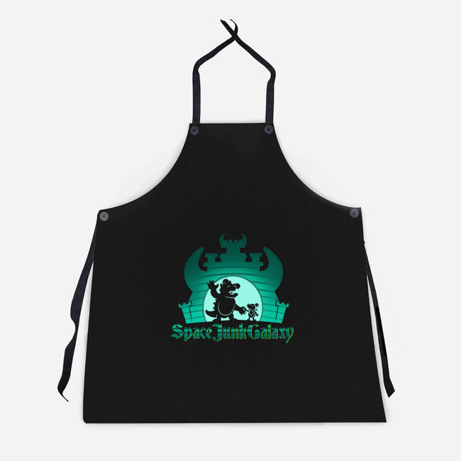 Space Junk Galaxy-Unisex-Kitchen-Apron-DrawnByBryan