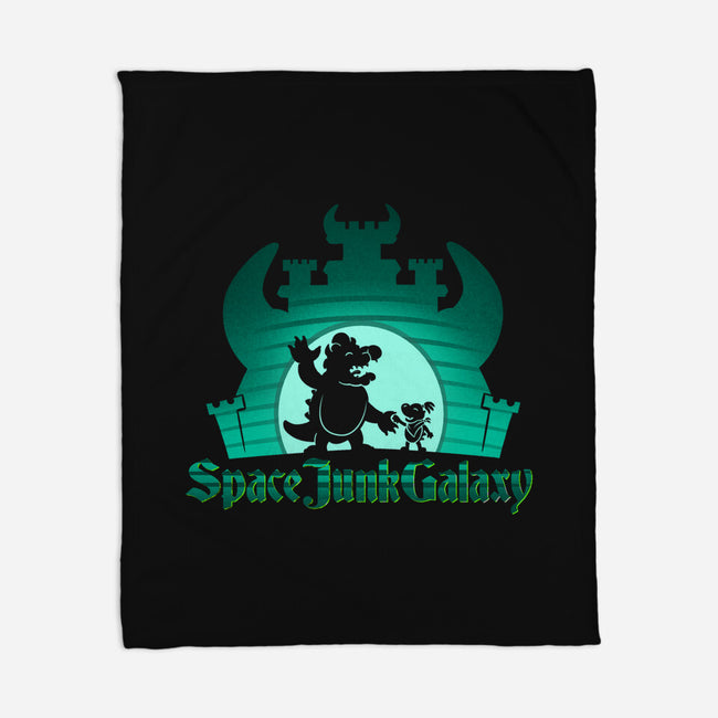 Space Junk Galaxy-None-Fleece-Blanket-DrawnByBryan