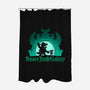 Space Junk Galaxy-None-Polyester-Shower Curtain-DrawnByBryan