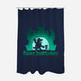 Space Junk Galaxy-None-Polyester-Shower Curtain-DrawnByBryan