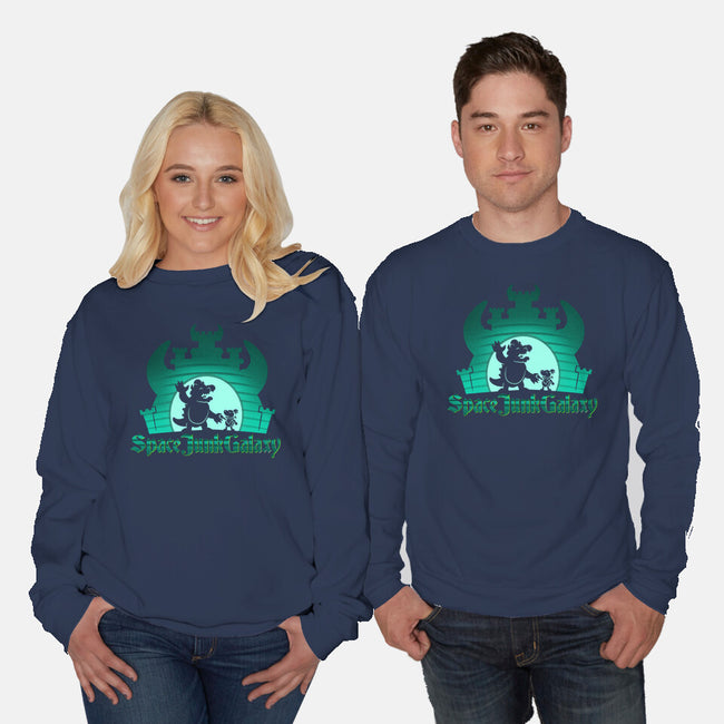 Space Junk Galaxy-Unisex-Crew Neck-Sweatshirt-DrawnByBryan