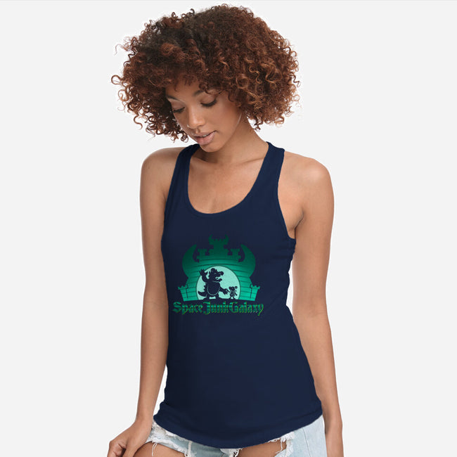 Space Junk Galaxy-Womens-Racerback-Tank-DrawnByBryan