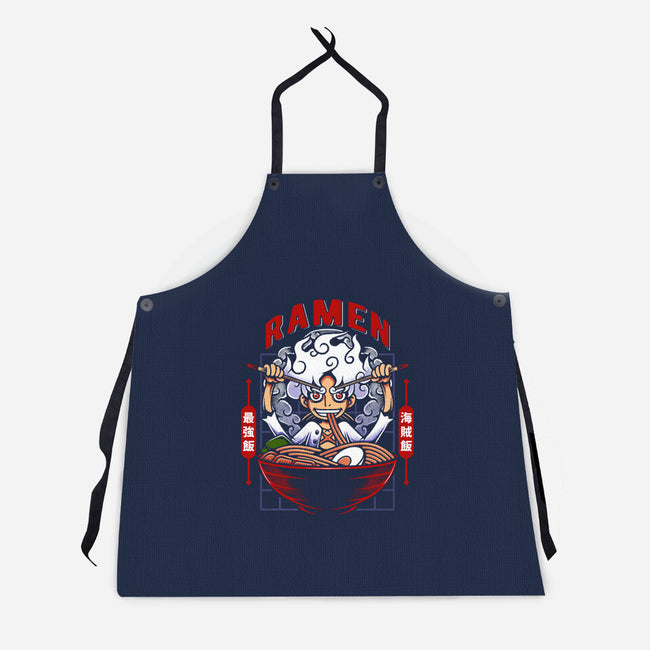 The Awakening Of Sun God Ramen-Unisex-Kitchen-Apron-Alundrart