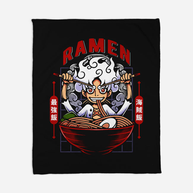 The Awakening Of Sun God Ramen-None-Fleece-Blanket-Alundrart