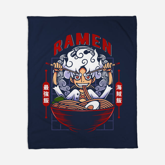The Awakening Of Sun God Ramen-None-Fleece-Blanket-Alundrart