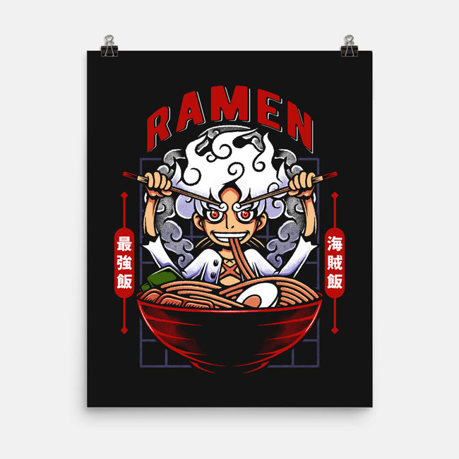 The Awakening Of Sun God Ramen-None-Matte-Poster-Alundrart