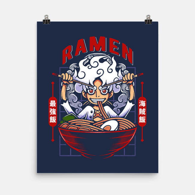 The Awakening Of Sun God Ramen-None-Matte-Poster-Alundrart