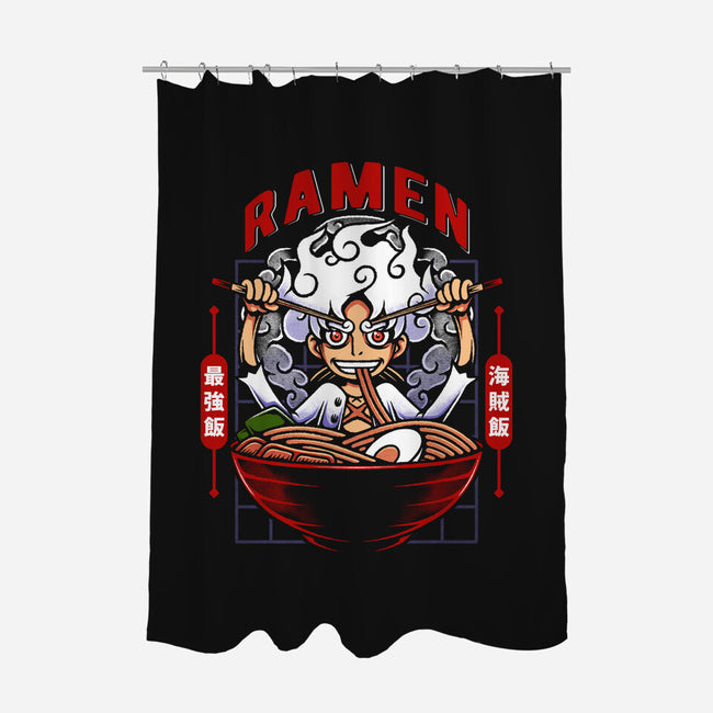 The Awakening Of Sun God Ramen-None-Polyester-Shower Curtain-Alundrart
