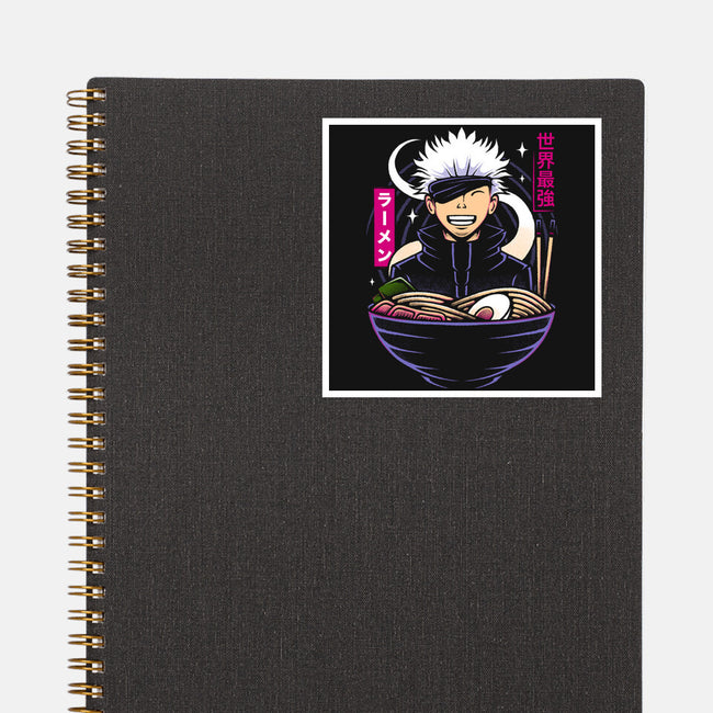 The Strongest Sorcerer Ramen-None-Glossy-Sticker-Alundrart