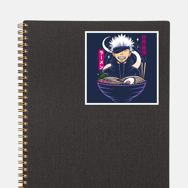 The Strongest Sorcerer Ramen-None-Glossy-Sticker-Alundrart