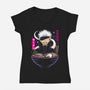 The Strongest Sorcerer Ramen-Womens-V-Neck-Tee-Alundrart