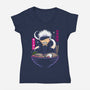 The Strongest Sorcerer Ramen-Womens-V-Neck-Tee-Alundrart