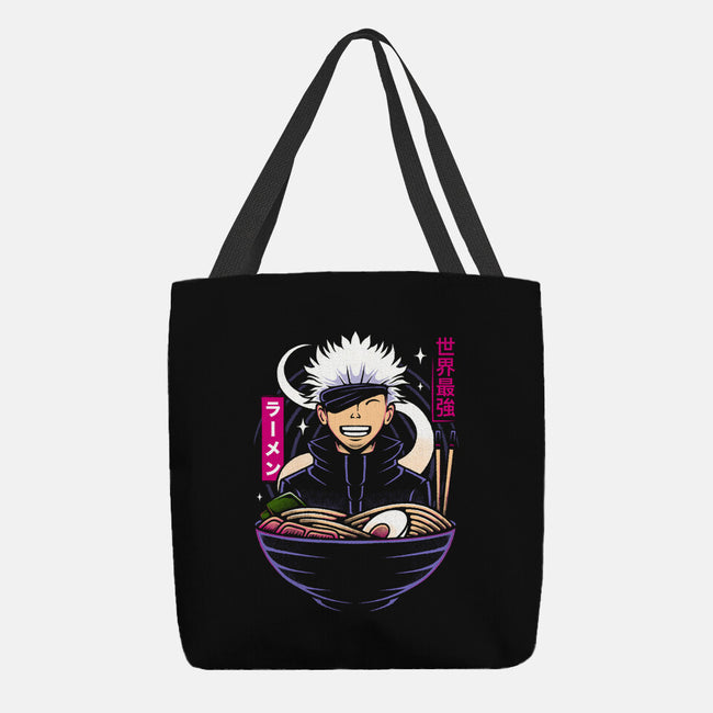 The Strongest Sorcerer Ramen-None-Basic Tote-Bag-Alundrart