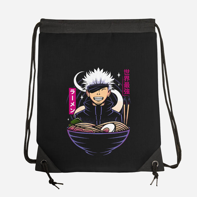 The Strongest Sorcerer Ramen-None-Drawstring-Bag-Alundrart