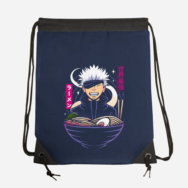The Strongest Sorcerer Ramen-None-Drawstring-Bag-Alundrart