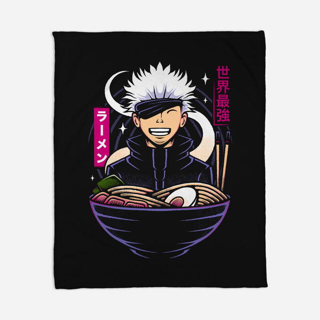 The Strongest Sorcerer Ramen-None-Fleece-Blanket-Alundrart
