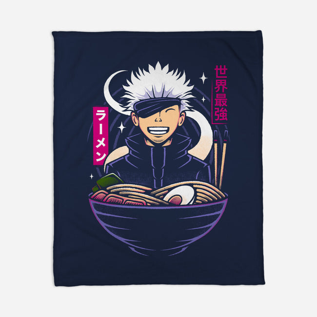 The Strongest Sorcerer Ramen-None-Fleece-Blanket-Alundrart