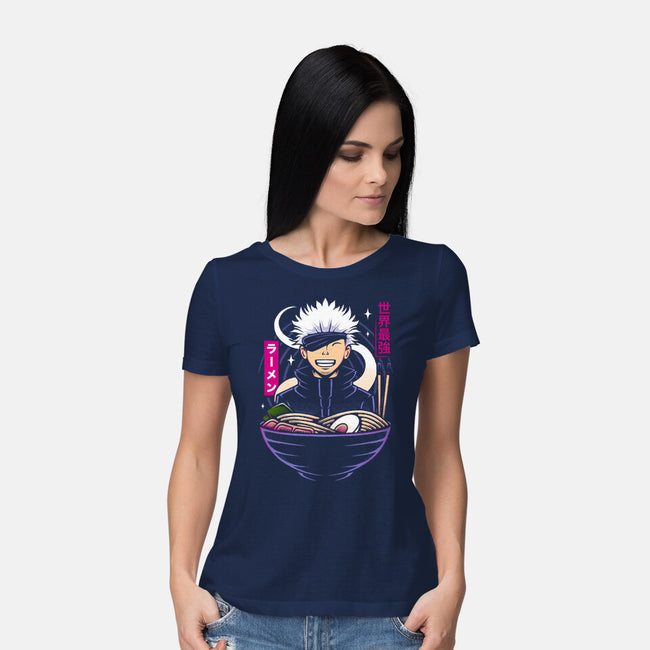 The Strongest Sorcerer Ramen-Womens-Basic-Tee-Alundrart