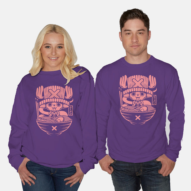 Cotton Candy Flavor Ramen-Unisex-Crew Neck-Sweatshirt-Alundrart