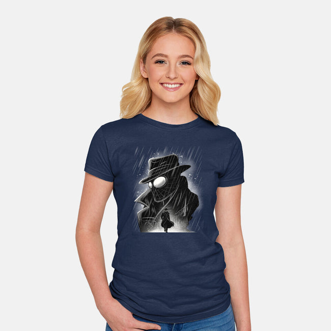 Noir Private Investigator-Womens-Fitted-Tee-rmatix