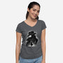Noir Private Investigator-Womens-V-Neck-Tee-rmatix