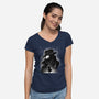Noir Private Investigator-Womens-V-Neck-Tee-rmatix