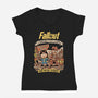 Wasteland Adventure-Womens-V-Neck-Tee-P1yu5h