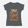 Wasteland Adventure-Womens-V-Neck-Tee-P1yu5h