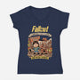 Wasteland Adventure-Womens-V-Neck-Tee-P1yu5h