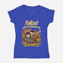 Wasteland Adventure-Womens-V-Neck-Tee-P1yu5h