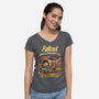 Wasteland Adventure-Womens-V-Neck-Tee-P1yu5h