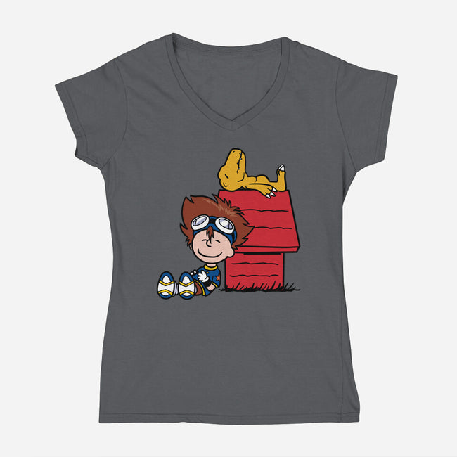 Diginuts-Womens-V-Neck-Tee-jasesa