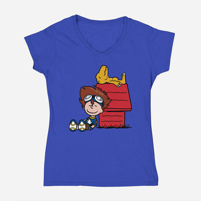 Diginuts-Womens-V-Neck-Tee-jasesa