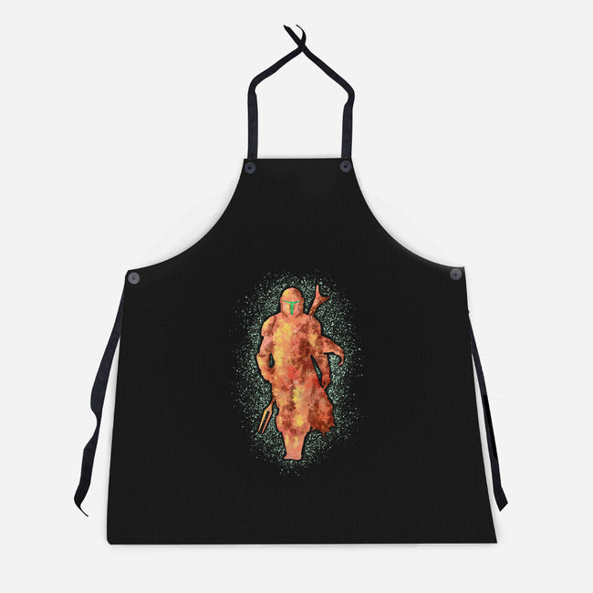Mando Silhouette-Unisex-Kitchen-Apron-nickzzarto