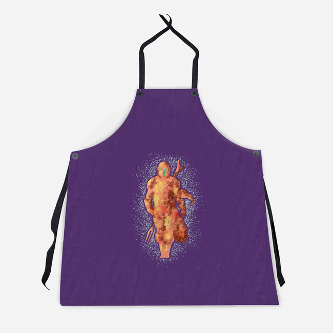 Mando Silhouette-Unisex-Kitchen-Apron-nickzzarto