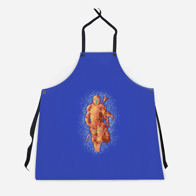 Mando Silhouette-Unisex-Kitchen-Apron-nickzzarto