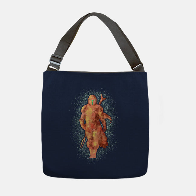 Mando Silhouette-None-Adjustable Tote-Bag-nickzzarto