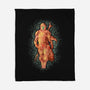 Mando Silhouette-None-Fleece-Blanket-nickzzarto