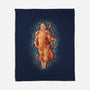 Mando Silhouette-None-Fleece-Blanket-nickzzarto
