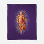 Mando Silhouette-None-Fleece-Blanket-nickzzarto