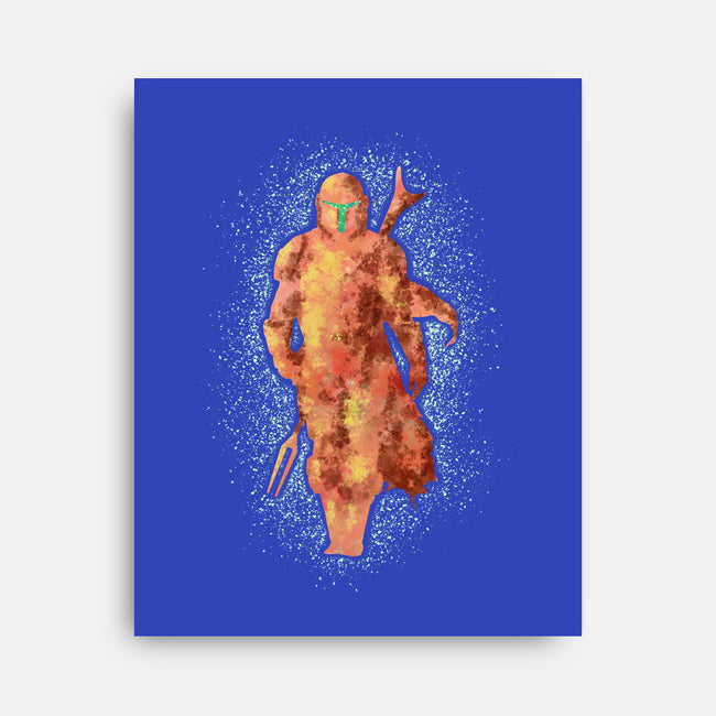 Mando Silhouette-None-Stretched-Canvas-nickzzarto