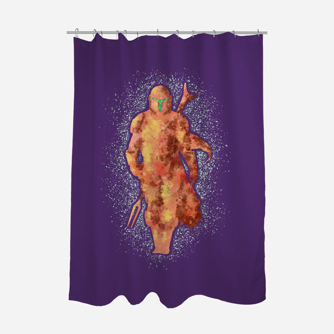 Mando Silhouette-None-Polyester-Shower Curtain-nickzzarto
