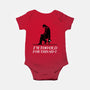 Too Old For This Noir-Baby-Basic-Onesie-rocketman_art