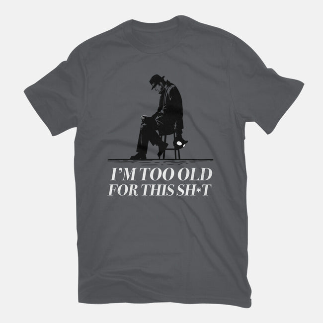 Too Old For This Noir-Womens-Basic-Tee-rocketman_art