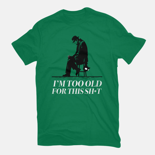 Too Old For This Noir-Mens-Basic-Tee-rocketman_art